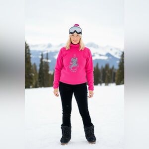 Bogner Vibrant Pink Fleece Jacket And Velvet Ski Pants!💕⛷️Vintage  Set!⛷️⛷️